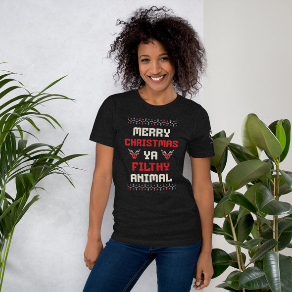Merry Christmas Ya Filthy Animal Unisex t-shirt