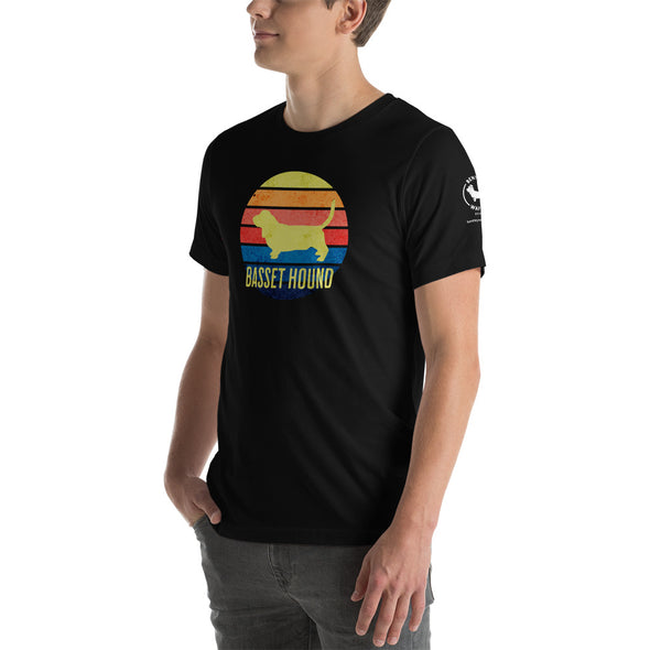 Basset Hound Sunset Unisex t-shirt