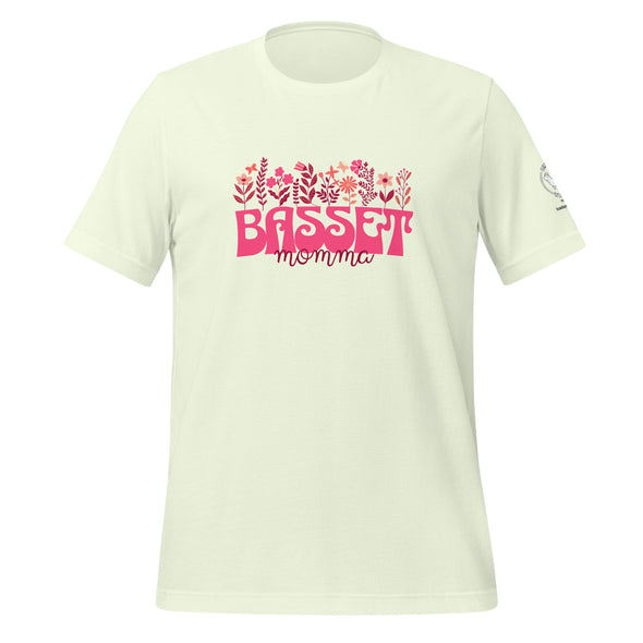 Basset Momma Pink T-shirt