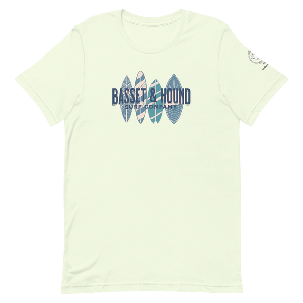 Basset & Hound Surf Co. Unisex t-shirt
