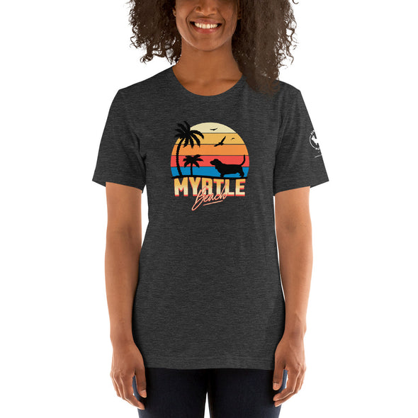 Myrtle Beach Basset Hound Unisex t-shirt