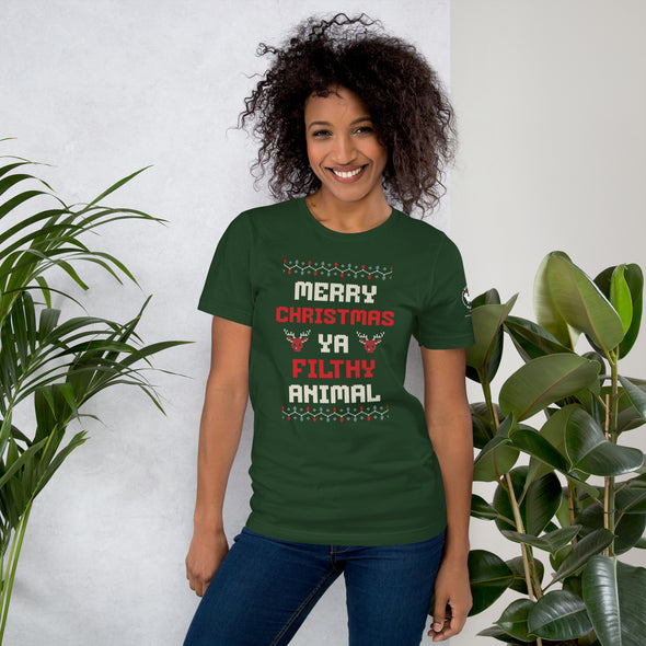 Merry Christmas Ya Filthy Animal Unisex t-shirt
