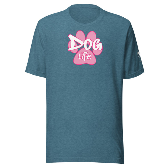 Dog Life Pink Paw Unisex t-shirt
