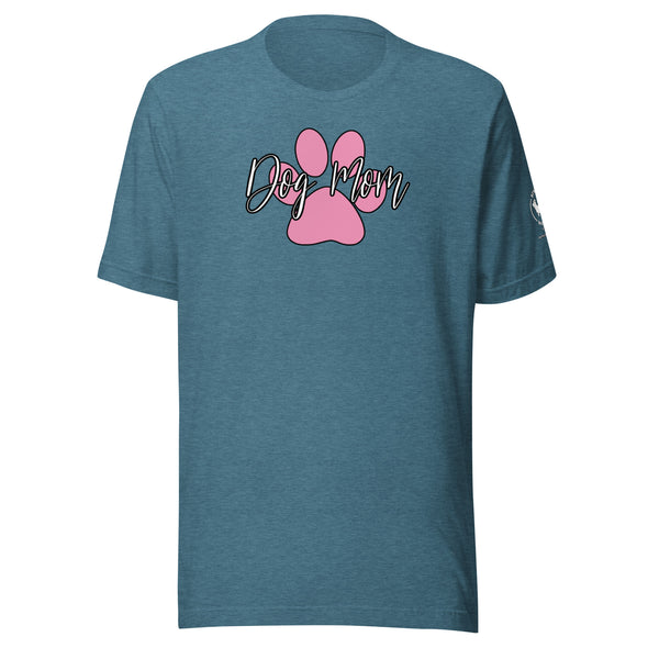 Dog Mom Pink Paw Unisex t-shirt