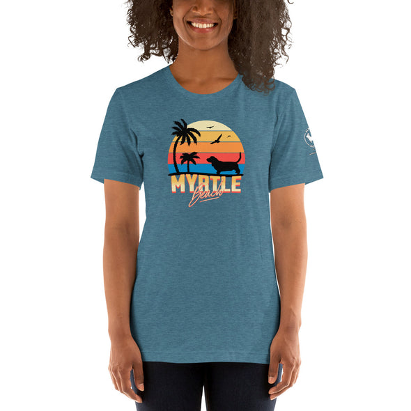 Myrtle Beach Basset Hound Unisex t-shirt