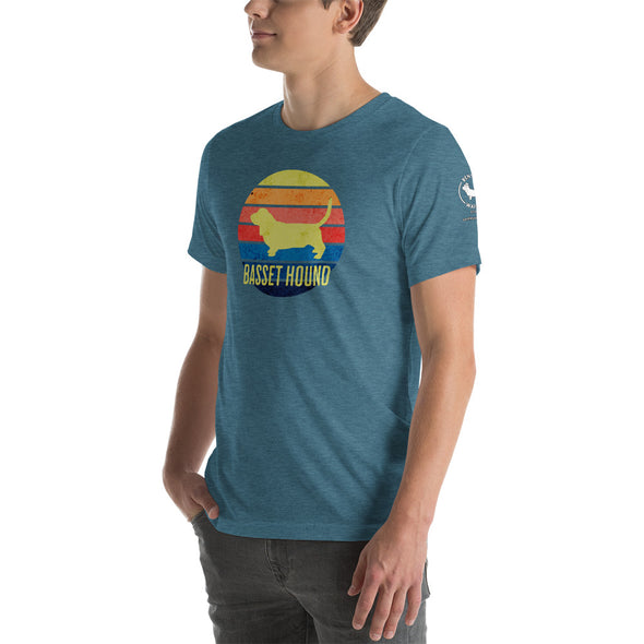 Basset Hound Sunset Unisex t-shirt