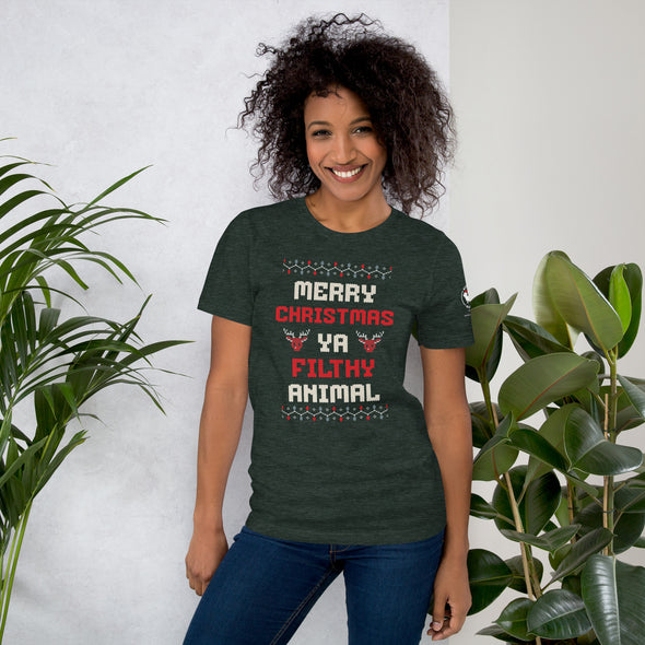 Merry Christmas Ya Filthy Animal Unisex t-shirt
