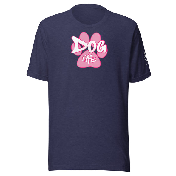 Dog Life Pink Paw Unisex t-shirt