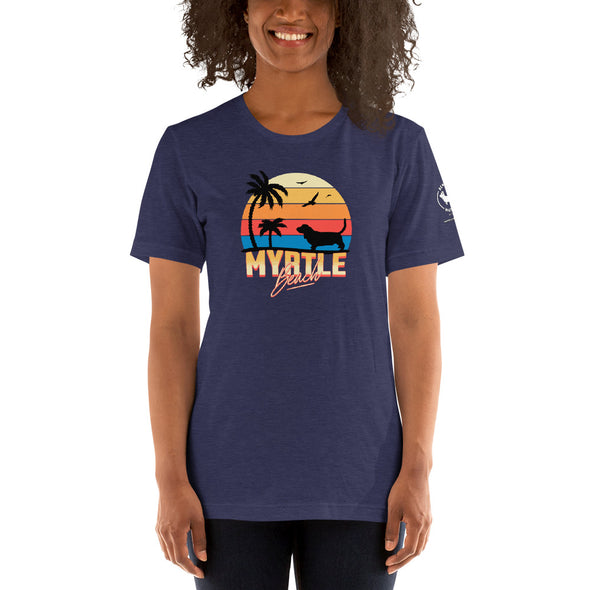 Myrtle Beach Basset Hound Unisex t-shirt