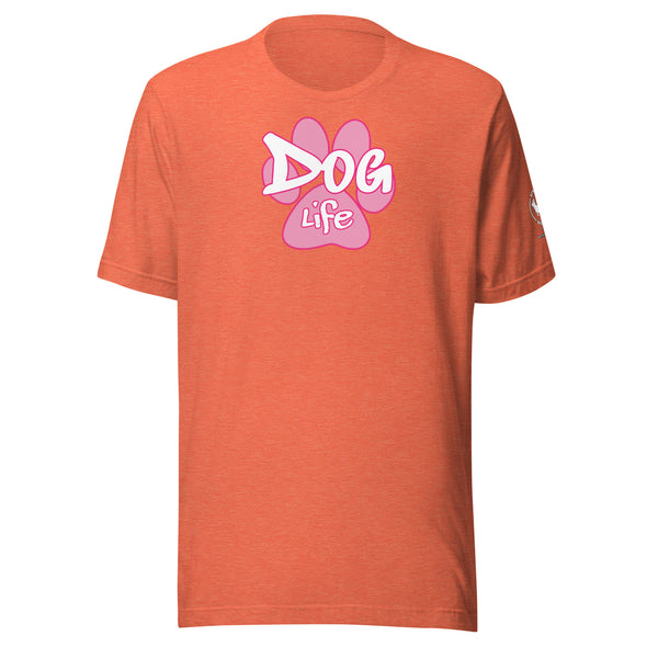 Dog Life Pink Paw Unisex t-shirt