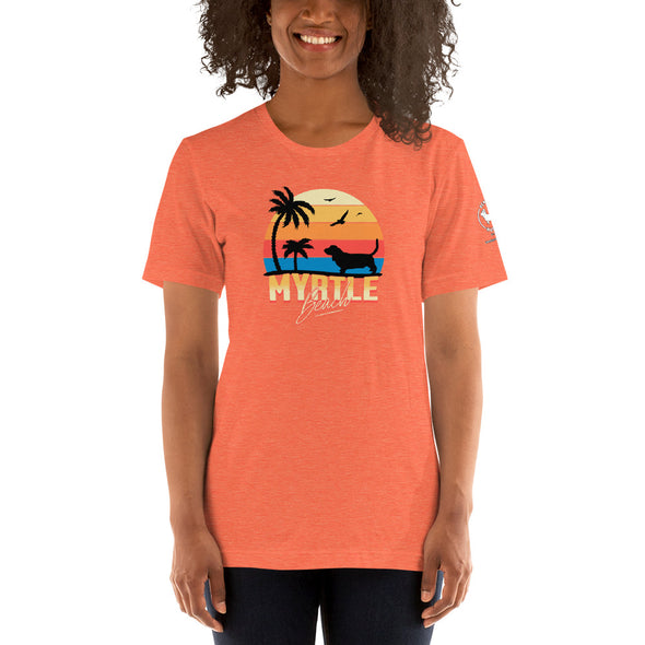 Myrtle Beach Basset Hound Unisex t-shirt
