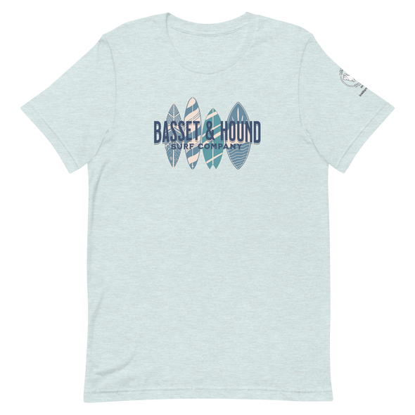 Basset & Hound Surf Co. Unisex t-shirt