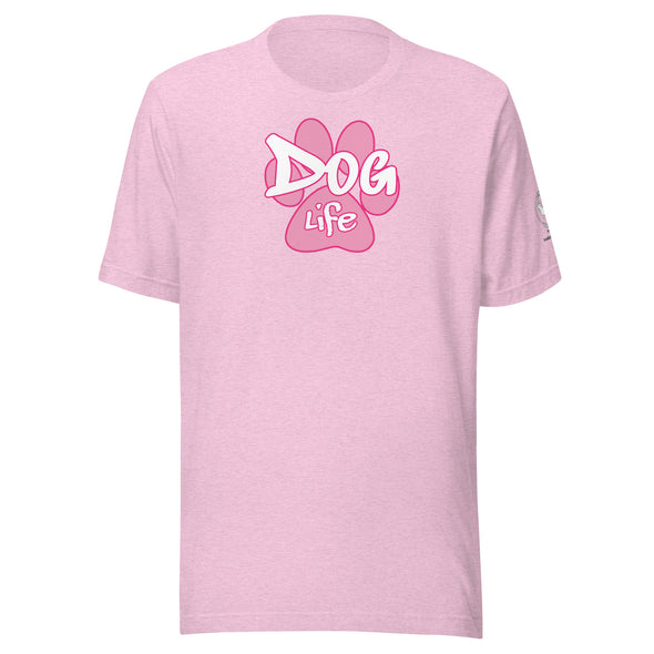 Dog Life Pink Paw Unisex t-shirt