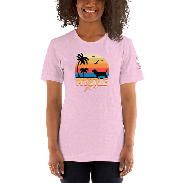 Myrtle Beach Basset Hound Unisex t-shirt