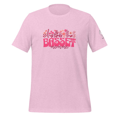Basset Momma Pink T-shirt