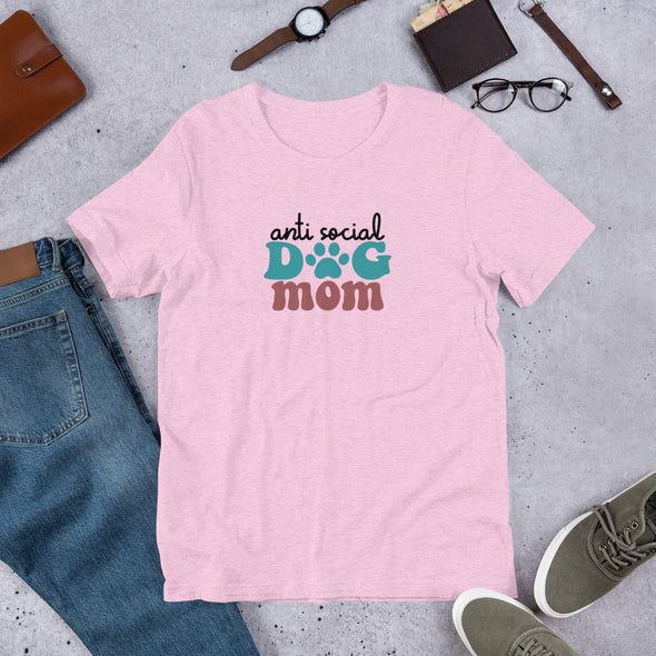 Anti Social Dog Mom Unisex t-shirt