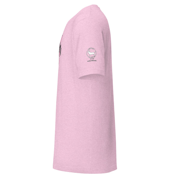 Dog Mom Pink Paw Unisex t-shirt