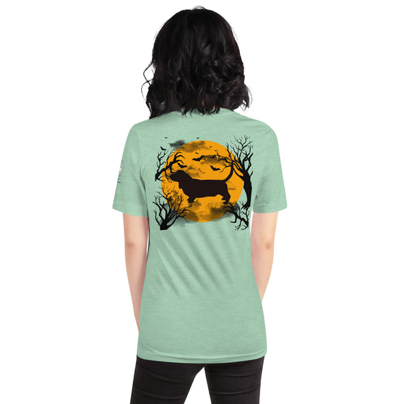 Spooky Basset Hound Unisex t-shirt