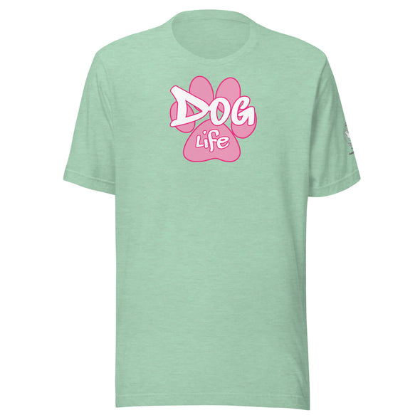 Dog Life Pink Paw Unisex t-shirt