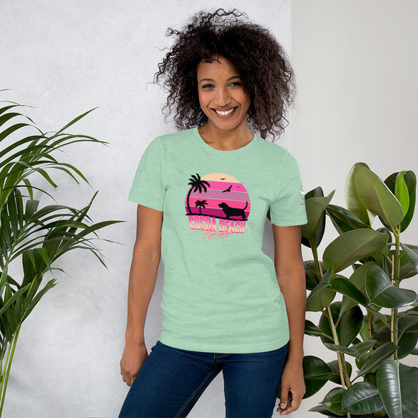 Cocoa Beach Basset Hound Unisex t-shirt