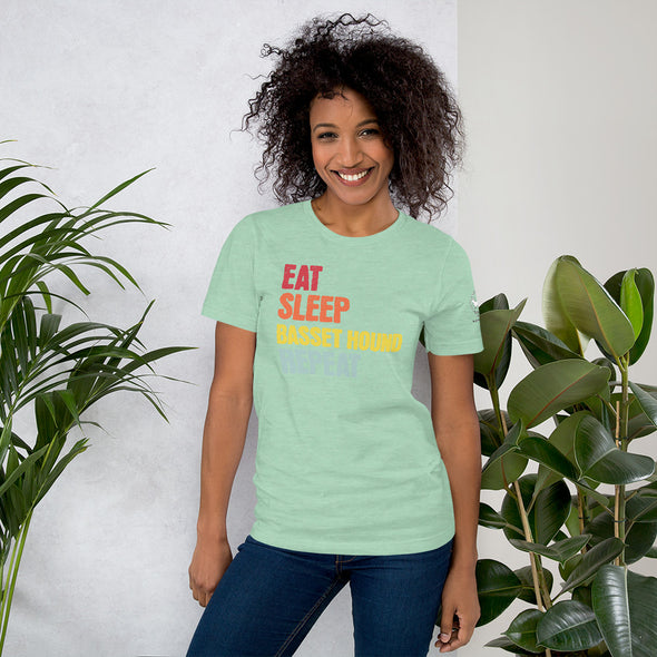 Eat Sleep Basset Hound Repeat Unisex t-shirt