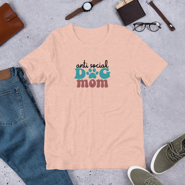 Anti Social Dog Mom Unisex t-shirt