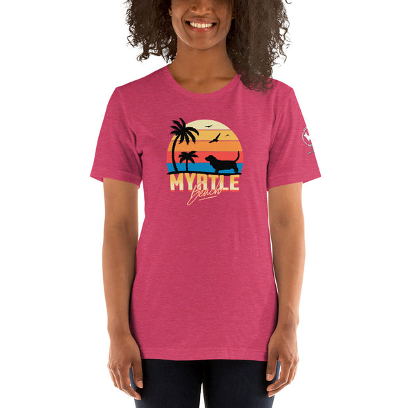 Myrtle Beach Basset Hound Unisex t-shirt