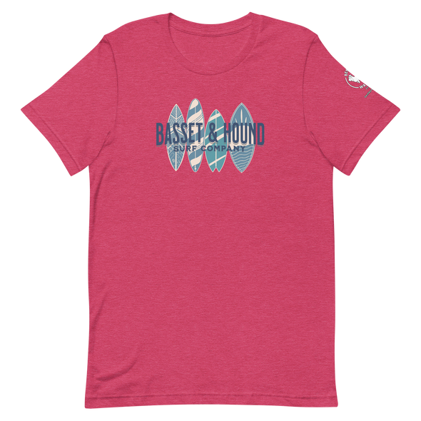 Basset & Hound Surf Co. Unisex t-shirt