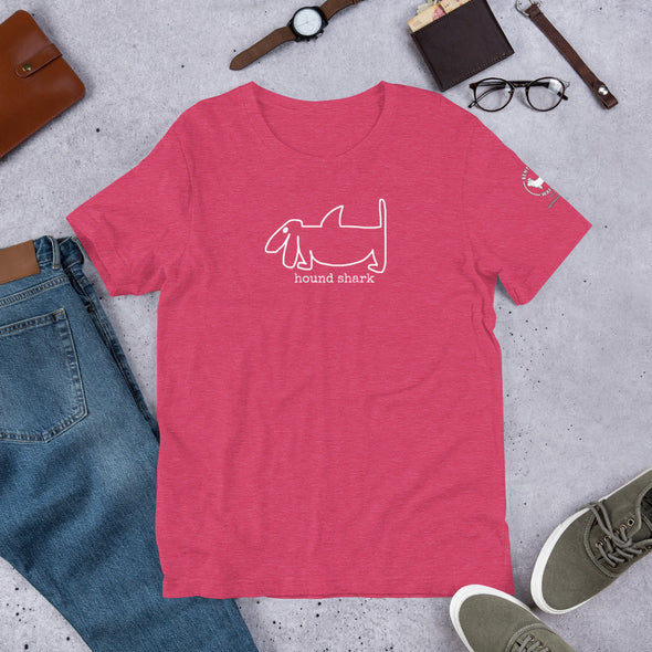 hound shark Unisex t-shirt