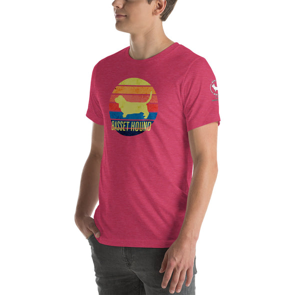 Basset Hound Sunset Unisex t-shirt