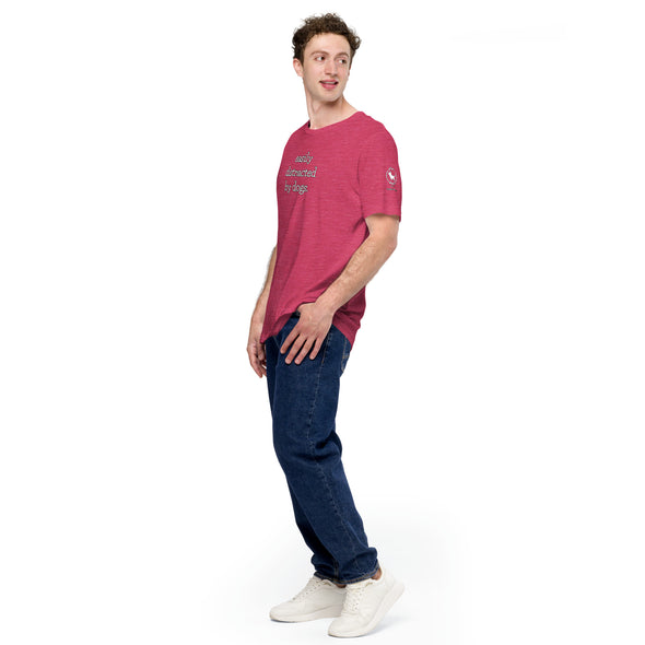 Easily Distracted by Dogs Unisex t-shirt
