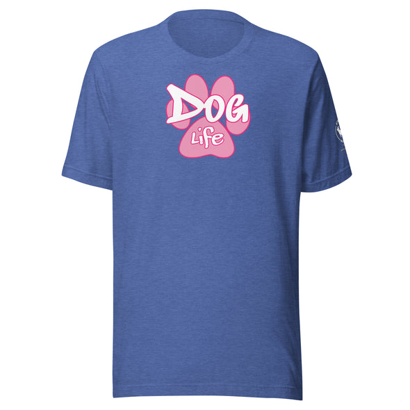 Dog Life Pink Paw Unisex t-shirt