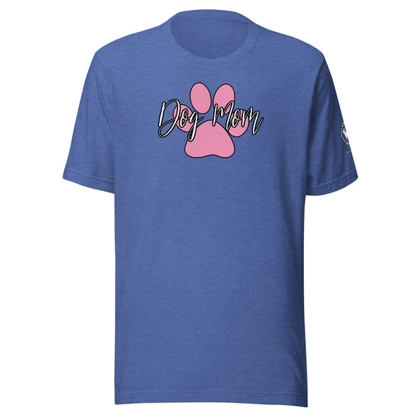 Dog Mom Pink Paw Unisex t-shirt