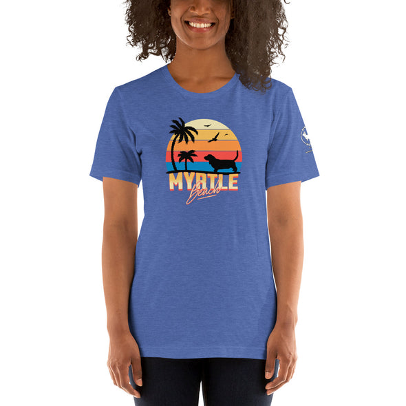 Myrtle Beach Basset Hound Unisex t-shirt