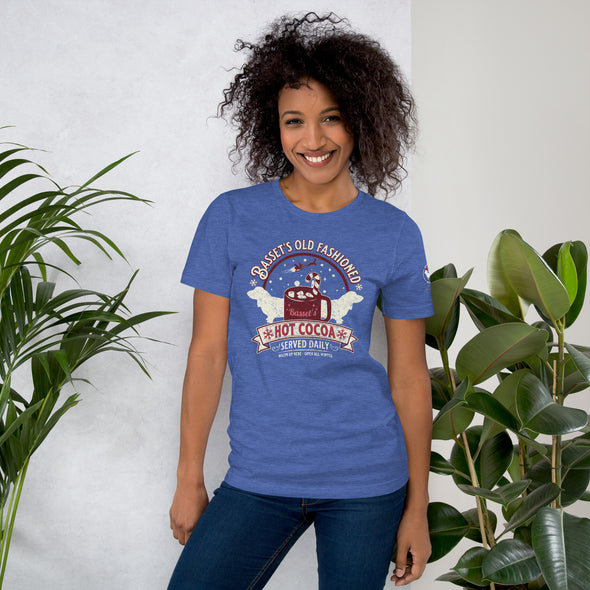 Basset's Old Fashioned Hot Cocoa Unisex t-shirt