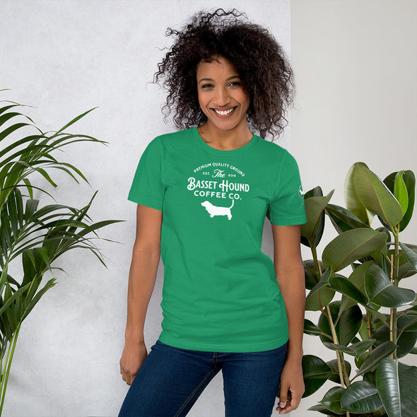 Basset Hound Coffee Co. Unisex t-shirt
