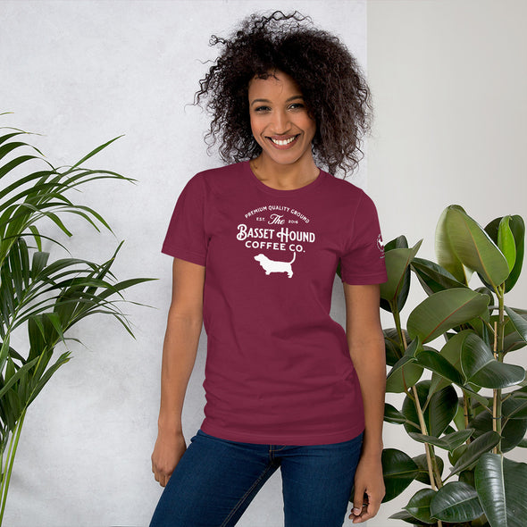 Basset Hound Coffee Co. Unisex t-shirt