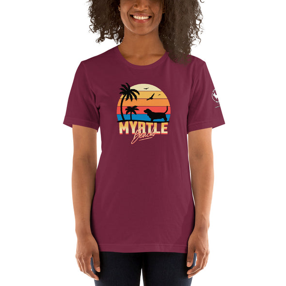 Myrtle Beach Basset Hound Unisex t-shirt