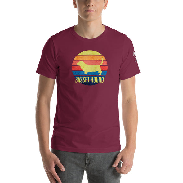 Basset Hound Sunset Unisex t-shirt