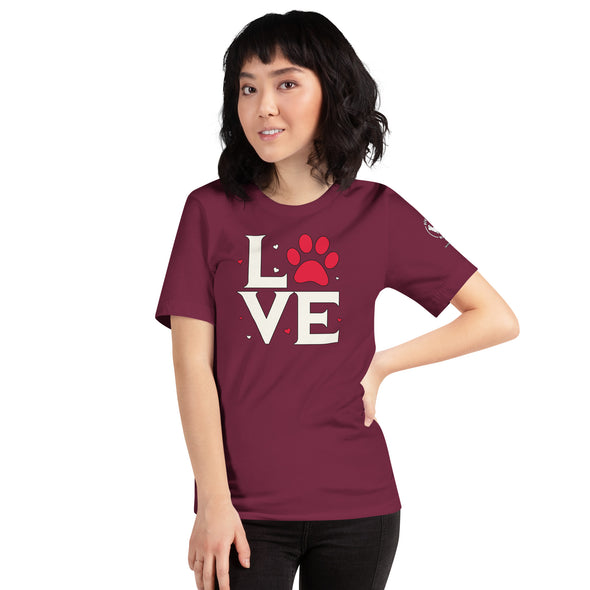 Dog Love Unisex t-shirt