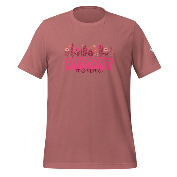 Basset Momma Pink T-shirt