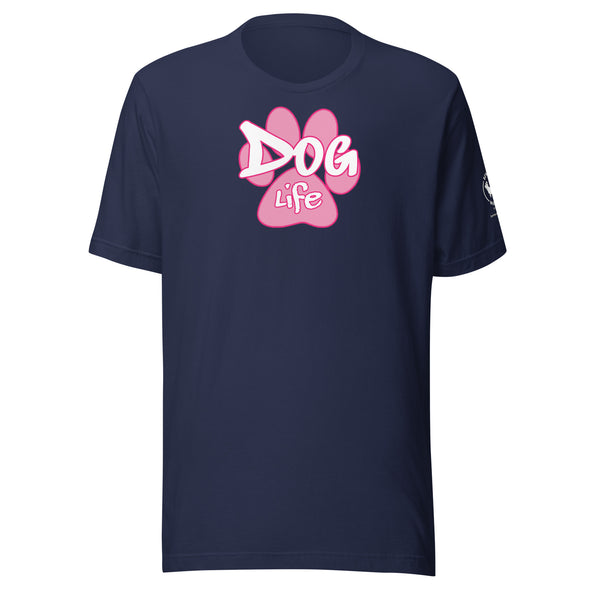 Dog Life Pink Paw Unisex t-shirt