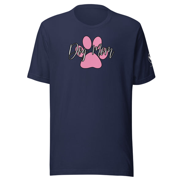Dog Mom Pink Paw Unisex t-shirt