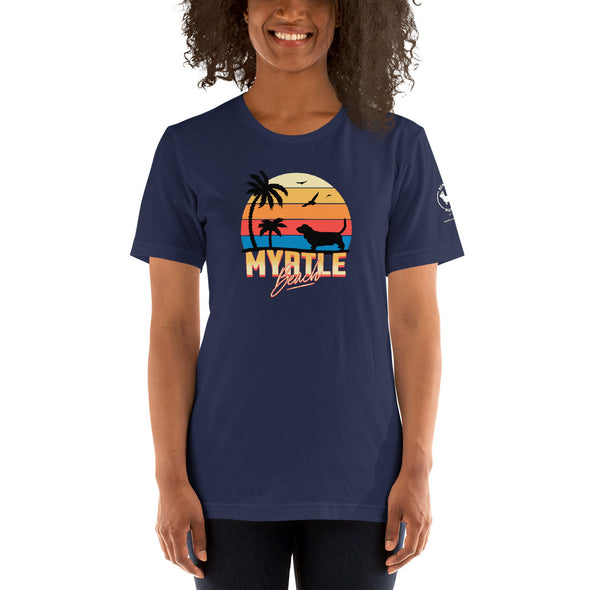 Myrtle Beach Basset Hound Unisex t-shirt
