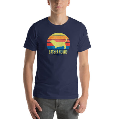 Basset Hound Sunset Unisex t-shirt