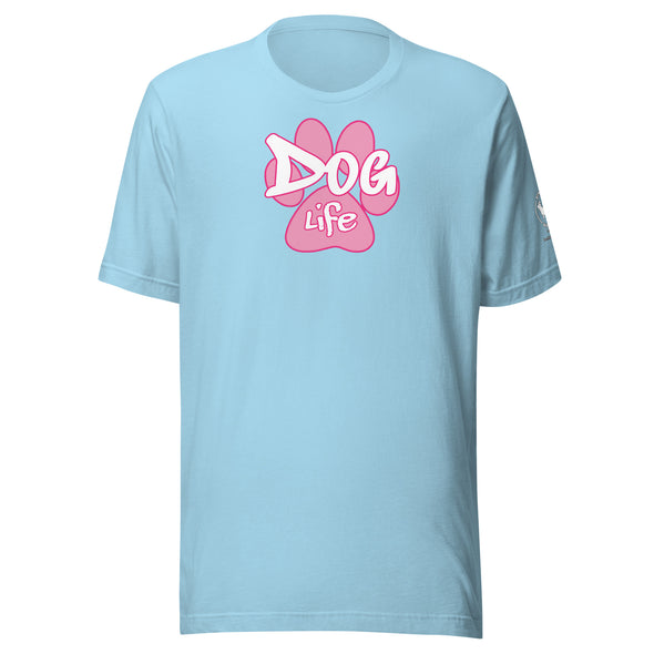 Dog Life Pink Paw Unisex t-shirt