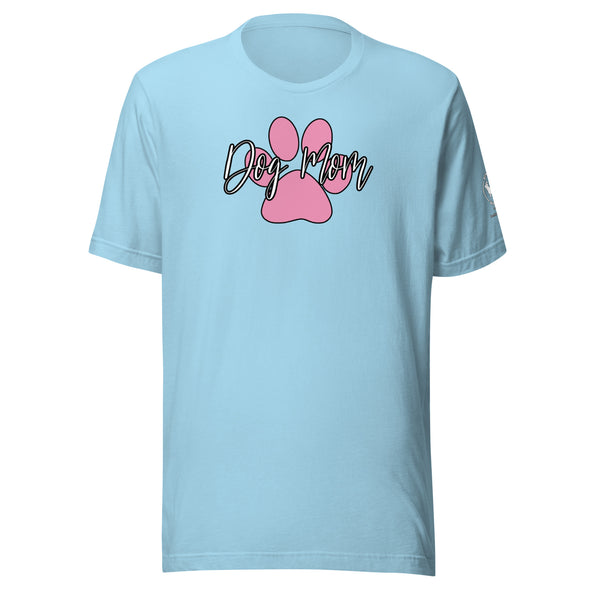 Dog Mom Pink Paw Unisex t-shirt