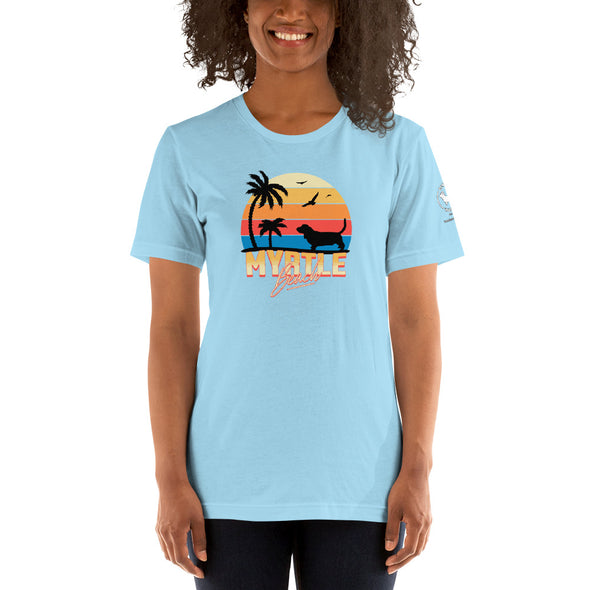 Myrtle Beach Basset Hound Unisex t-shirt