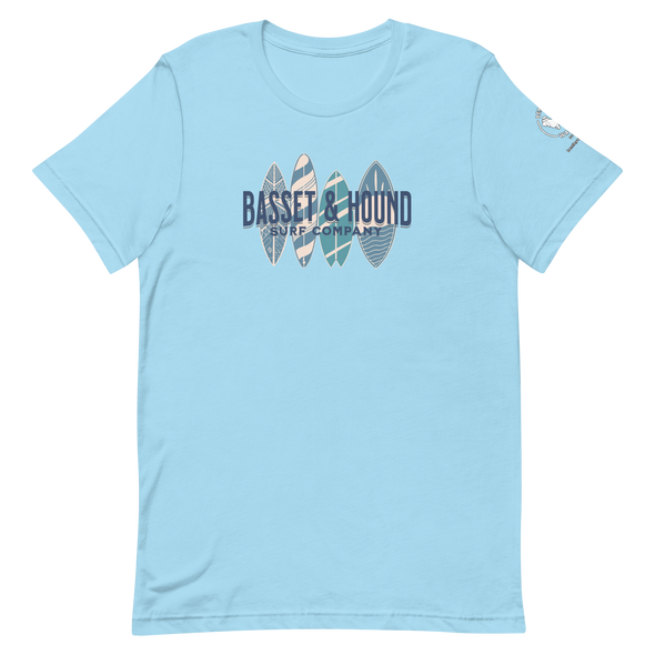 Basset & Hound Surf Co. Unisex t-shirt