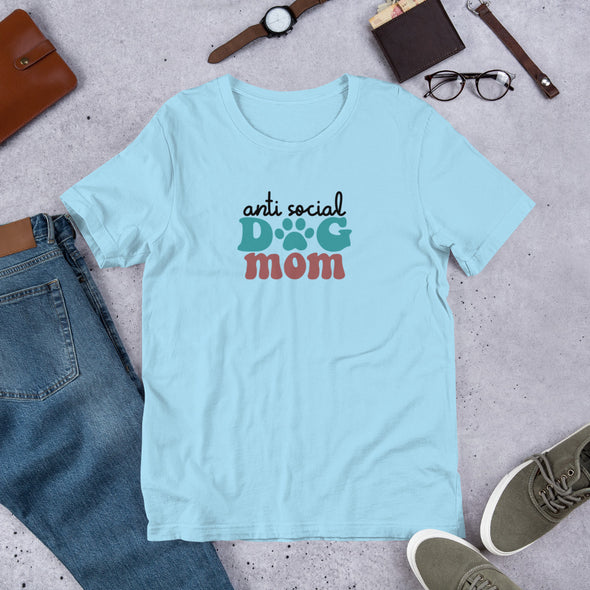 Anti Social Dog Mom Unisex t-shirt